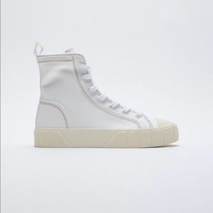 Zara white High Top Sneaker